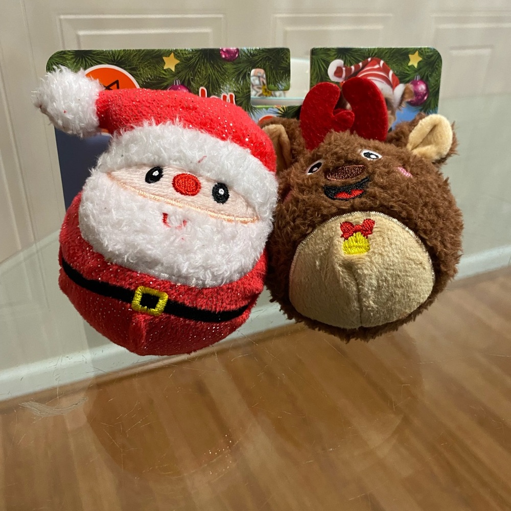 Fofos Set Christmas Santa And Reindeer  Ball With
